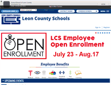 Tablet Screenshot of leonschools.net